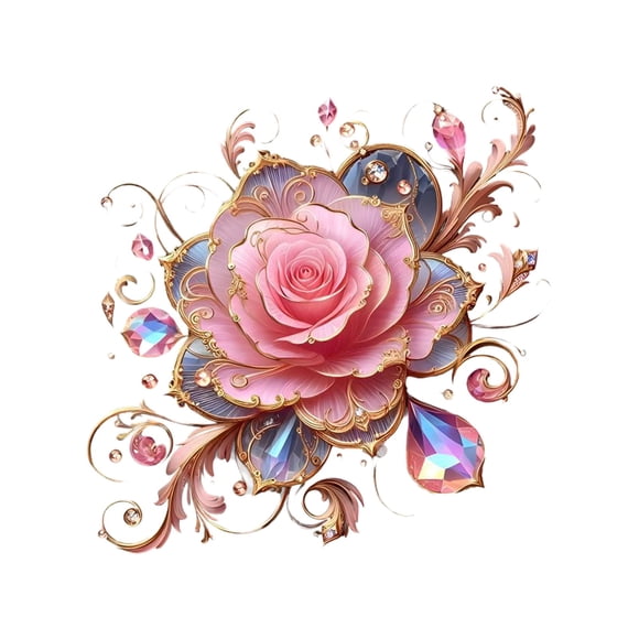 Stickers for Cars Car Decoration Stickers, Romantic Rose Wall Stickers, Bathroom Tiles, Waterproof Stickers