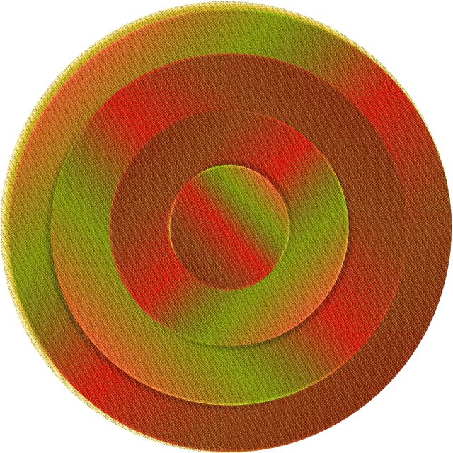 Ahgly Company Tapis Rond Lavable en Machine Intérieur Transitionnel Rouge Lave, 3 Pieds Rond