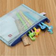 thumbnail image 3 of A4 Mesh Zipper Student Stationery Waterproof Pencil Case Office Transparent Information Bag, 3 of 6