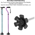 thumbnail image 2 of SupreGear Quad Cane Tips, 1" Wide Rubber Base, Non-Slip Stand-Alone Foot Pads for Extra Balance, 2 of 5
