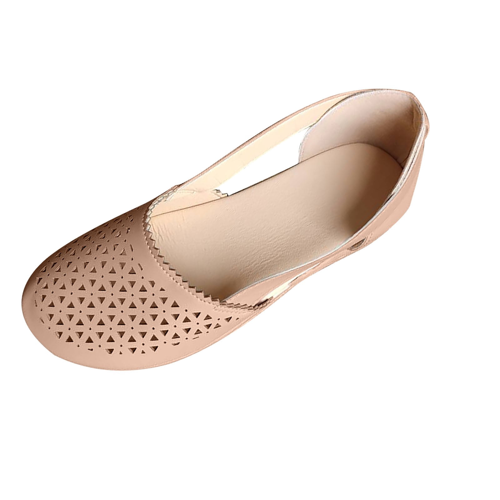 XZNGL Chaussures pour Femme Chaussures pour Femme Sandales Décontractées d'Été Mode Sandales Décontractées Plates Couleur Unie Chaussures à Oeillets