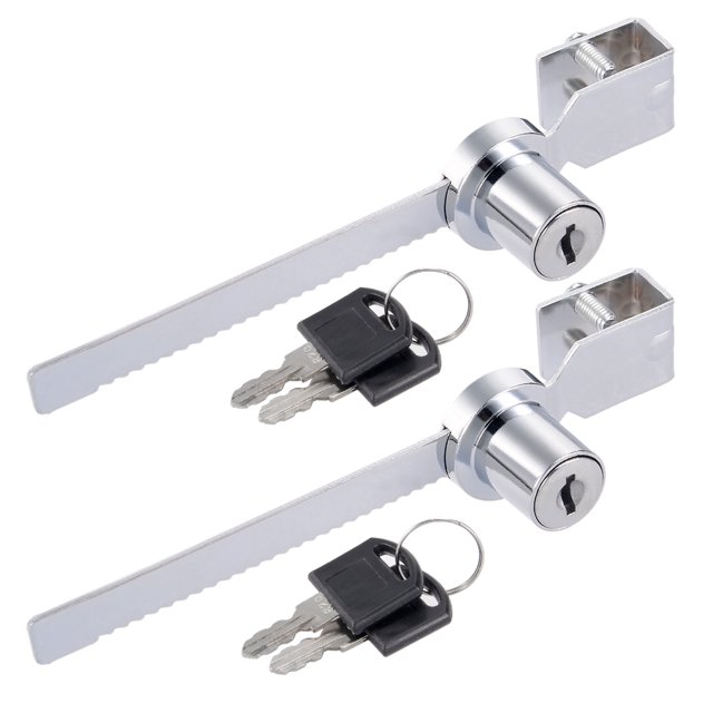 Unique Bargains 2 Pcs Serrure de Vitrine en Alliage de Zinc 141mm, Différente