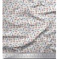 thumbnail image 1 of Soimoi Polyester Crepe Fabric Earthworm,Fruit & Insect Decor Fabric Printed Yard 42 Inch Wide, 1 of 3