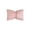 Pink#30409, variant on Striped Bow-Decorated Pillow Cover for Sofa and Bed | Velvet Bolster Pillowcase with Cinched Waist | 50x33cm Standard Size for Rectangular Inserts | Home Decor Accent for Living Room or Bedroom