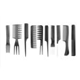 thumbnail image 2 of Comb Comb Comb Set Barber, Hairdressing Combs Comb Comb Kit Combs 10Pcs A Set Professional Hair Styling Combs Salon Barber Combs For Different Functions, 2 of 8