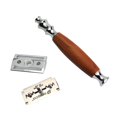 thumbnail image 2 of Double Edge Safety Razor Classic Shaving Vintage Shaver For Men Dark Brown, 2 of 9