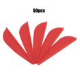 thumbnail image 4 of Rubber  Feather, 50PCS 25g  Feather, Lightweight Rubber for Archery Accessory Various  Heads DIY Tool Red,Green,Yellow,Blue, 4 of 8