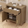 thumbnail image 3 of GloryStar Buffet Cabinet Sideboard Console with Storage Credenza Table with 2 Doors Adjustable Shelf Coffee, 3 of 6