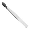 thumbnail image 1 of CUITING Tweezers With Rubber Tips Silicone Straight Flat Tipped Tweezers Stainless Steel Stamp Tweezers Non-Slip Precision Tweezers Tools For Bead Crafts Jewelry Making Silver, 1 of 6