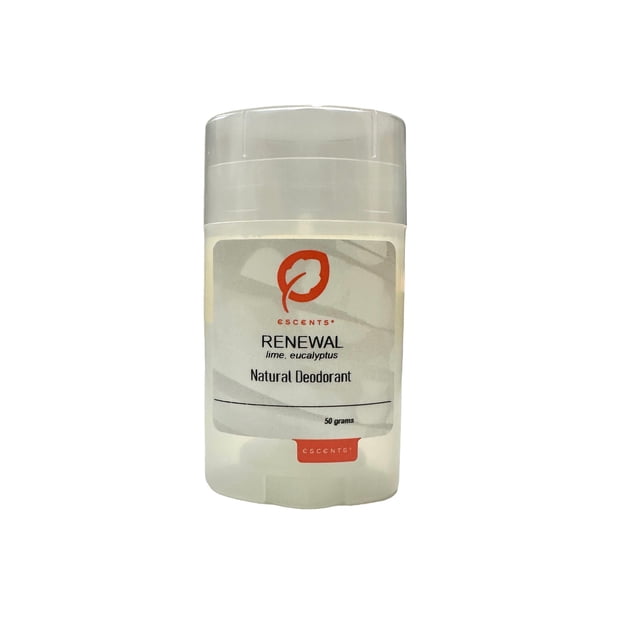 Escents Long-Lasting Protection Lime and Eucalyptus Relaxing Deodorant without Harsh Chemical Additives, 50g