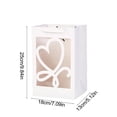 thumbnail image 3 of Wzzjkit Day Gift for Girlfriend Flower Tote Bag Transparent Window Opening Gift Bag, 3 of 6