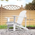 thumbnail image 3 of Outsunny Classic Adirondack Chair with Cup Holder for Backyard White, 3 of 10