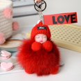 thumbnail image 2 of Kcodviy Sleeping for Babies Suitable Womens Lanyard Pendants Car Keychain Lanyard with Key Ring Pompon with Sleeping Furry Wrist Ring Keychains Or Keychains, 2 of 2