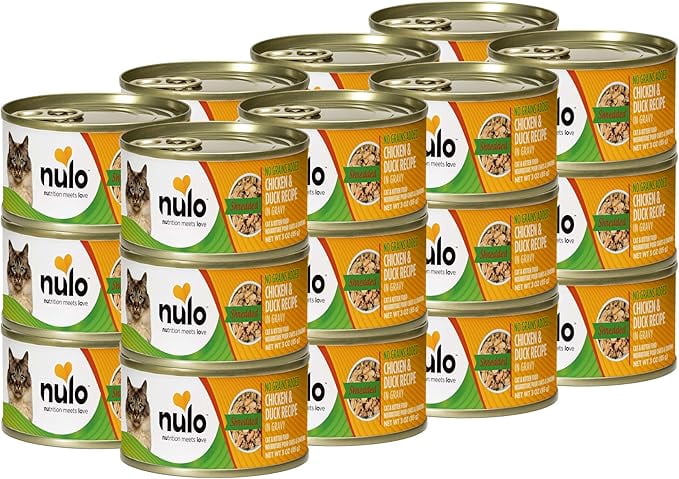 Nulo Adult & Kitten Grain Free Canned Wet Cat Food (Chicken & Duck Recipe, 3 Oz, Case of 24)