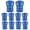 Blue, variant on GOGO 5 Pockets High Visibility Zipper Front Safety Vest with Reflective Strips Uniform Vest, Pack of 10-Blue-L