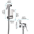 thumbnail image 3 of Ensemble de Pulvérisateur Bidet à Main en Acier Inoxydable, Kit d'Accessoires de Fixation de Bidet, Monté au Mur /monté dans le Réservoir de Toilette, Douche Musulmane pour Auto-Nettoyage, Or, 3 of 9
