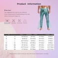 thumbnail image 5 of TiaoBug Mens Metallic Shiny Mermaid Flare Pants Ruffled Tulle Trims Fishscale Print Tights Leggings Purple XL, 5 of 5