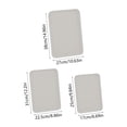 thumbnail image 3 of EGNMCR Kitchen Gadgets, Kitchen Accessories Rectangular Tray Large Medium And Small Sets Of Three Household Plates To Put Tea Cups Dinner Plates To Put Snacks Plates Plastics Tray Packages, 3 of 6