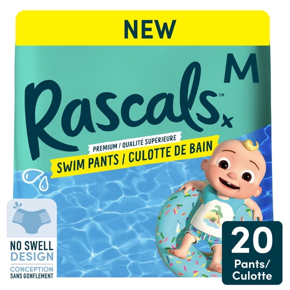 Rascals Premium Swim Pants, Size M, 20 Count