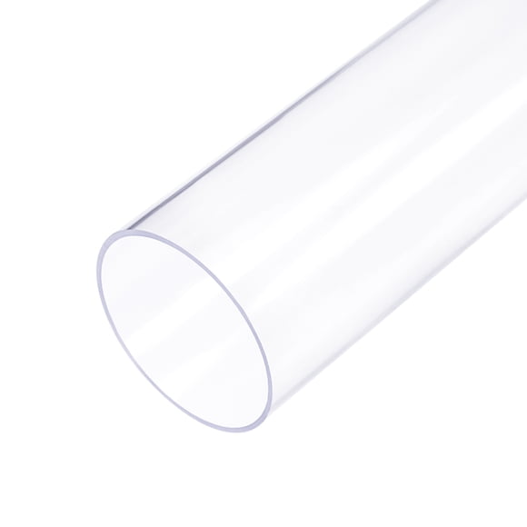 Unique Bargains Clear Rigid PVC Pipe 1 3/16'(30mm) ID x 1 1/4'(32mm) x 1.3ft 0.04' Wall Round Tube Tubing