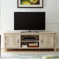 thumbnail image 2 of Pemberly Row 70" TV Console with 2-Side Doors and Storage in White Oak, 2 of 6