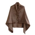 thumbnail image 1 of RXMEKW Flannel Shawl Blanket for Women, Winter Warm Cloak Wrap, Thick Solid Color Reversible Wearable Blanket for Indoor and Outdoor Use, 1 of 4