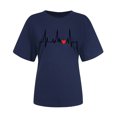 thumbnail image 4 of Birdeem Mode Femmes Chandail à Manches Courtes Imprimé Décontracté T-Shirt Blouse, 4 of 4