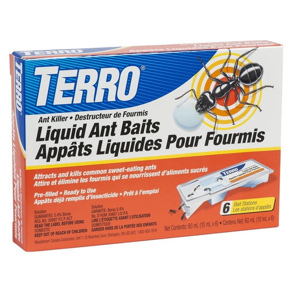 Appât liquide à fourmis Terro - paquet de 6