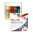 thumbnail image 2 of Pentel Craies de Cire pour Tissus Arts Fabric Fun, Couleurs Assorties (7 Unités), 2 of 5