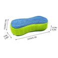 thumbnail image 3 of WLOELOEW Vert Haute Densité Forme 8 Éponge Absorbante pour Lavage de Voiture Bloc en Maille Éponge de Nettoyage Double Face pour Automobile Vert, 3 of 5