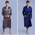 thumbnail image 2 of Fjucha Robes Cotton Bathrobes for Mens Soft Lightweight Unisex Bath Robes M-2XL, 2 of 9
