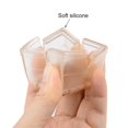 thumbnail image 3 of 4Pcs Chair Leg Protectors for Furniture Table Cover Hardwood Floors with Felt Bottom, 3 of 5