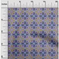 thumbnail image 1 of oneOone Cotton Poplin Fabric Check & Triangle Ikat Print Sewing Fabric BTY 42 Inch Wide, 1 of 4