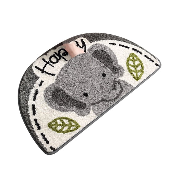 Door Mats Indoor 80*120Cm Semicircular Bathroom Mat Sanitary Absorbent Mat Household Door Mat Toilet Mat Quick-Drying Floor Mat Floor Mats for Home