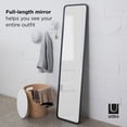 thumbnail image 3 of Miroir mural pleine longueur Umbra Hub, noir, 3 of 6
