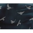 thumbnail image 3 of oneOone Georgette Viscose Fabric Bird Ikat Print Fabric By Yard 42 Inch Wide, 3 of 3