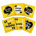 thumbnail image 1 of Inkdotpot Set of 6 Drink Coasters Easy Clean 4-inch SquareCoastersCork Base-Reusable- Quotes, 1 of 8