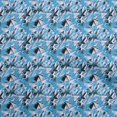 thumbnail image 1 of oneOone Polyester Spandex Light Blue Fabric Abstracts Fabric For Sewing Printed Craft Fabric By The Yard 56 Inch Wide, 1 of 5