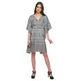 thumbnail image 3 of Moomaya Robe Courte de Caftan de Plage, Robe de Couverture Imprimée, Kaftan pour Femmes, Tenue de Plage, Couverture, 3 of 4