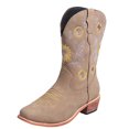 thumbnail image 4 of Western Boots Chunky Heel Embroidered Cowboy Boots Square Toe Boots for Women, 4 of 10