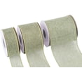 thumbnail image 2 of Joycrosso Burlap Wired Edge Ribbon 1.5 inch x 10 Yards, Spring Moss, Ideal for Crafting, Gift Wrapping, Wreath, Christmas Tree, and Rustic Wedding Decorations, 2 of 4