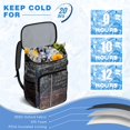 thumbnail image 3 of Biology and Experiment Print Insulated Cooler Backpack, Leakproof Design for Laboratory Use, Students, and Teachers, 3 of 6