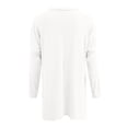 thumbnail image 4 of T-Shirts pour Femmes Décontractés Confortables en Rayonne Chandail à Manches Longues pour Femme Chandail Handstand à Manches Longues à Manches Longues Col Rond Chandail pour Femmes Coton Chandail de Compression à Manches Longues Hauts pour Femmes avec Bouffant, 4 of 5