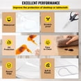 thumbnail image 4 of VEVOR Plastic Table Cover 36 x 60 Inch, 1.5 mm Thick Clear Table Protector, Rectangle Clear Desk Mat, Waterproof & Easy Cleaning for Office Dresser Night Stand, 4 of 9