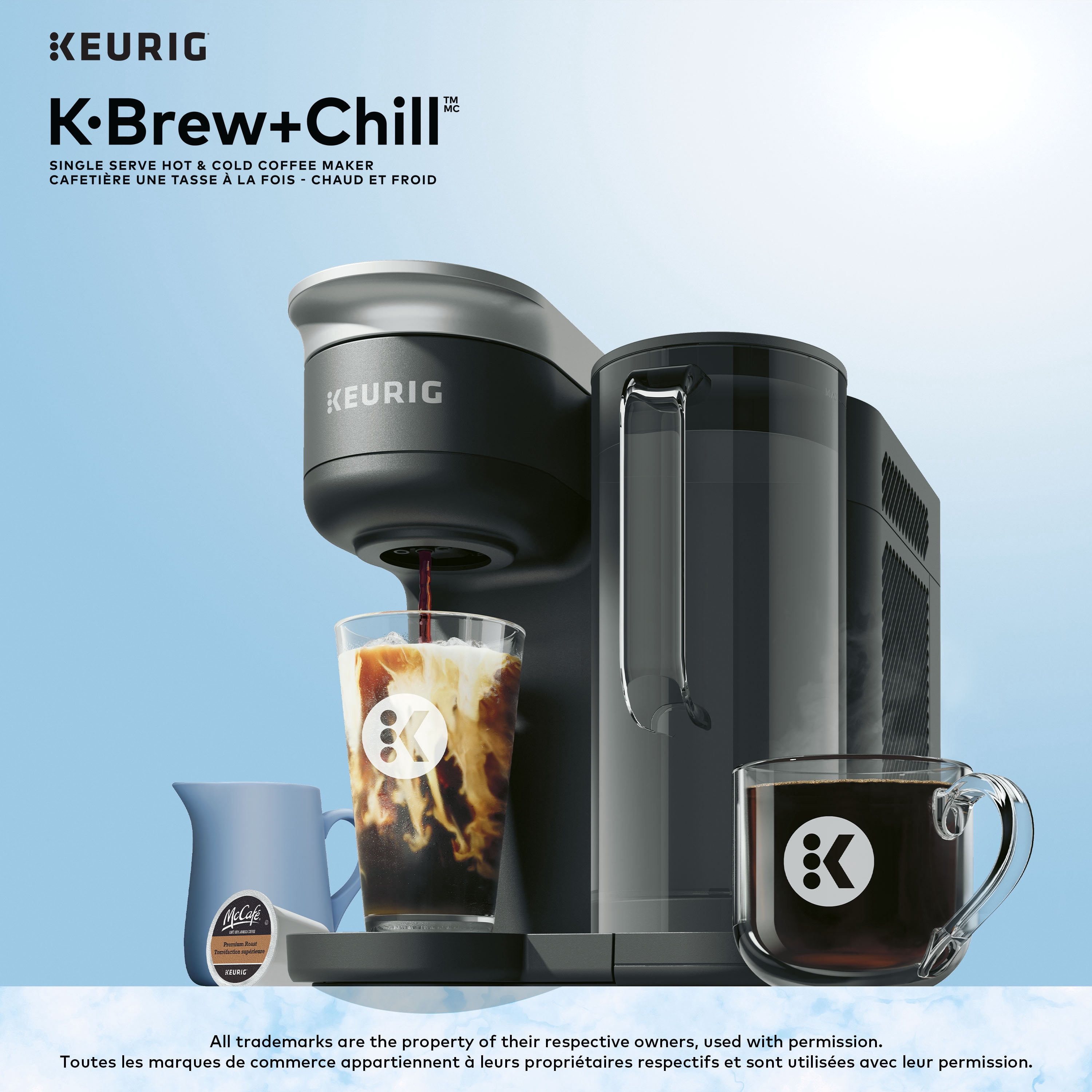 Cafetière une tasse à la fois pour capsules K-Cup, chaud et froid, K-Brew+Chill