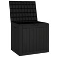 thumbnail image 2 of vidaXL Garden Storage Box Black 55.5x43x53 cm Polypropylene, 2 of 5