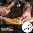 thumbnail image 3 of Miangastore hook screws Sheep Eye Screw Hook Iron Securing Christmas Decorations 20Set, 3 of 8