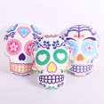 thumbnail image 2 of Halloween Throw Pillow Creative Skeleton Head Stuffed Cushion Sofa Pillow Toy, 2 of 7
