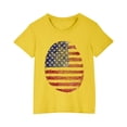 thumbnail image 2 of MKOSPLRT T-Shirts du 4 Juillet pour Enfant 3-10 Ans Manches Courtes Col Rond T-Shirts Drapeau des États-Unis T-Shirts Amusants Étoiles et Rayures T-Shirts Graphiques pour Fille Garçon, 2 of 9