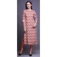 thumbnail image 3 of Bimba Robes Longues Droites pour Femmes Imprimées Manches 3/4 Vêtements Indiens, 3 of 6